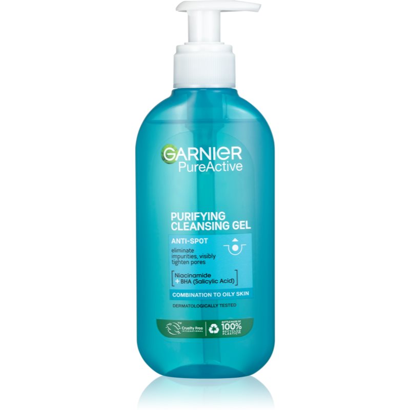 Garnier Pure gel za čišćenje za problematično lice, akne 200 ml