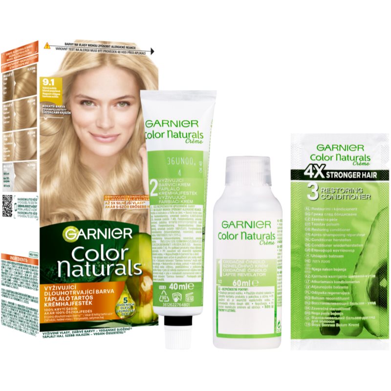Garnier Color Naturals Creme hair colour shade 9.1 Natural Extra Light Ash Blond 1 pc