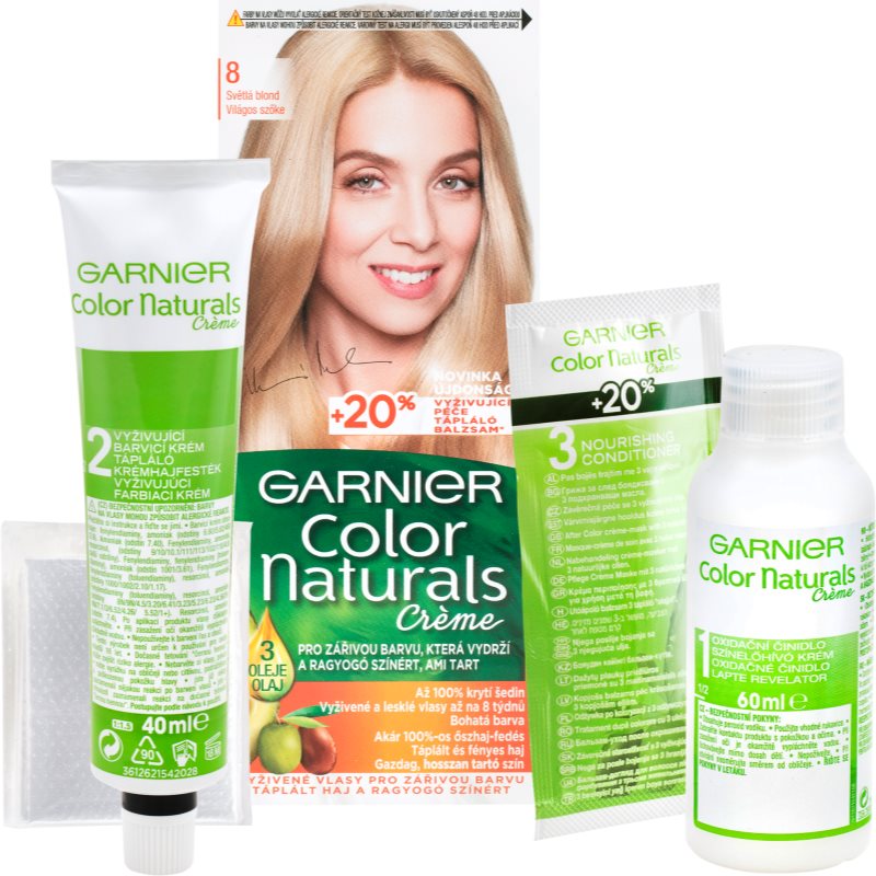 Garnier Color Naturals Creme Hair Color Shade 8 Deep Medium Blond
