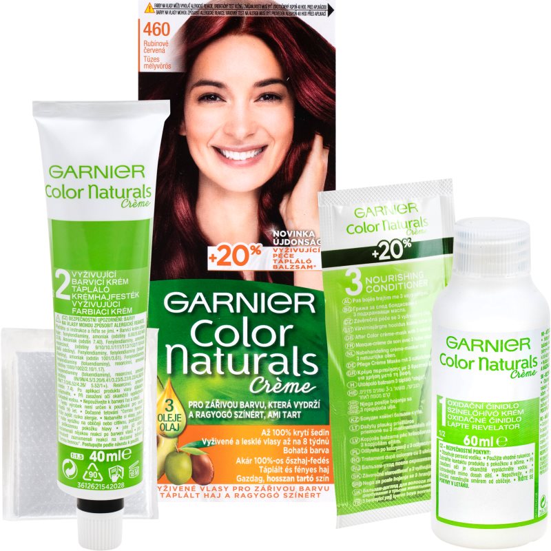 

Garnier Color Naturals Creme фарба для волосся відтінок 460 Fiery Black Red