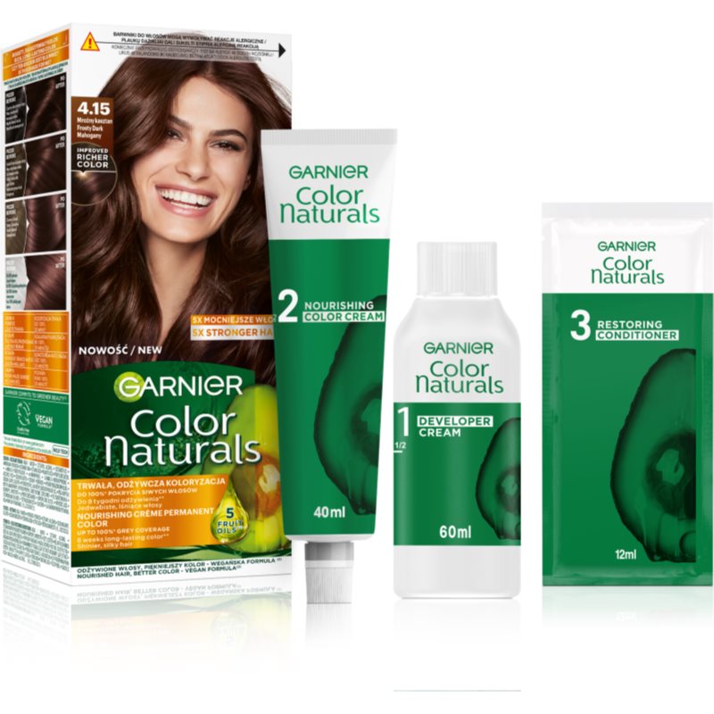 Garnier Color Naturals Creme Hårfärg Skugga 4.15 Mroźny Kasztan 1 st. female