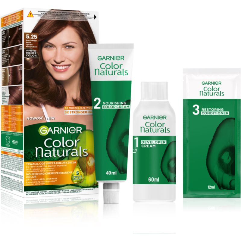 Garnier Color Naturals Creme Hårfärg Skugga 5.25 Jasny Opalizujacy Kasztan 1 st. female