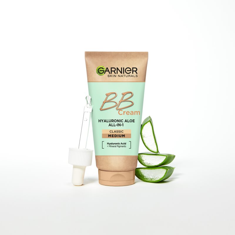 Garnier Hyaluronic Aloe All-in-1 BB Cream BB крем для нормальної та сухої шкіри відтінок Medium 50 мл