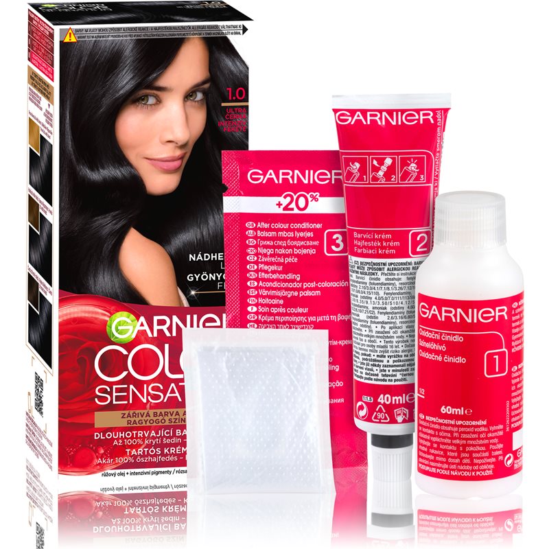 Garnier Color Sensation hajfesték árnyalat 1.0 Onyx Black 1 db