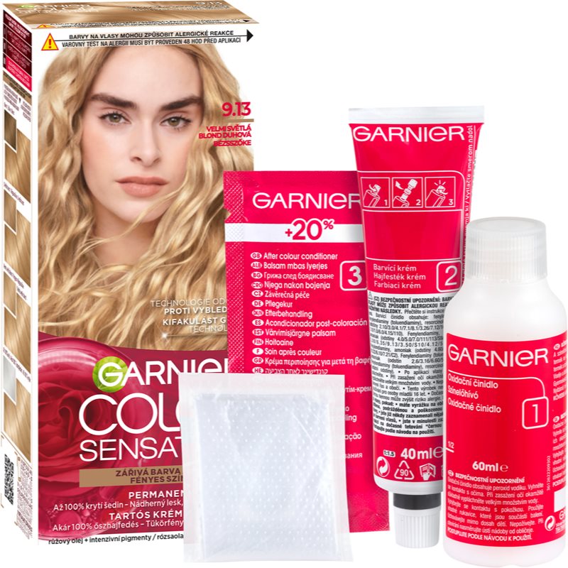 Garnier Color Sensation Hårfärg Skugga 9.13 Beige Blond 1 ks female