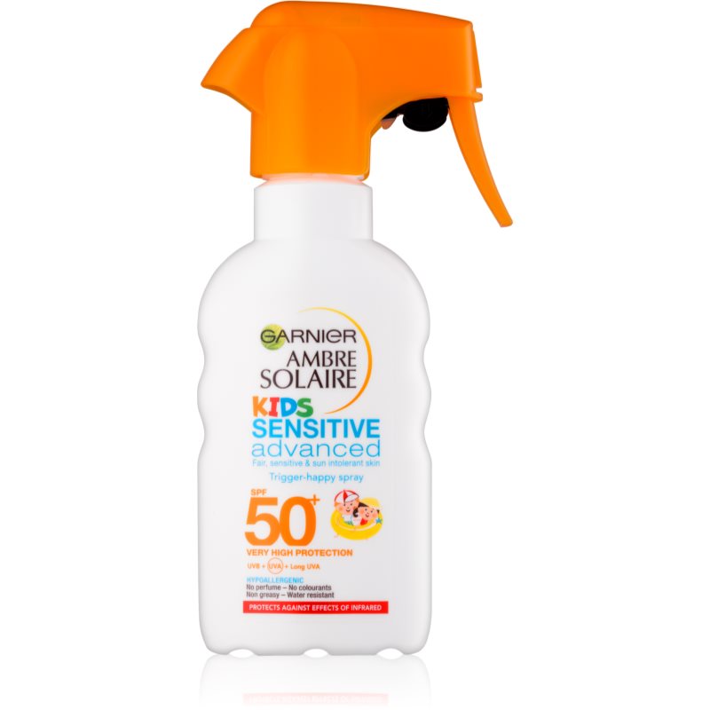 Garnier Ambre Solaire Sensitive Advanced apsauginis purškiklis vaikams SPF 50+ 200 ml