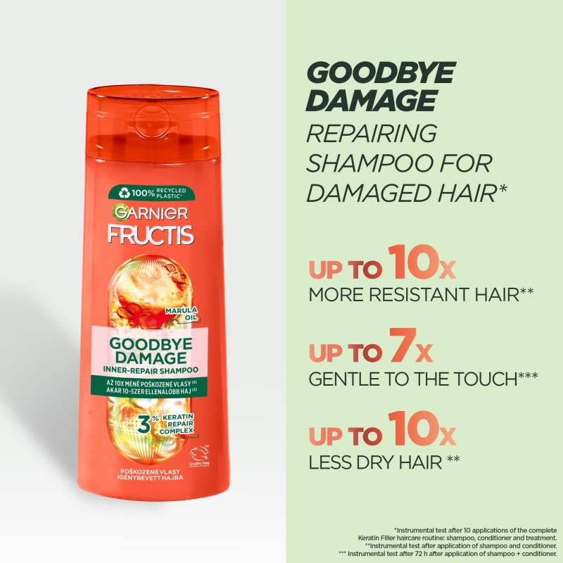 Garnier Fructis Goodbye Damage strengthening shampoo for damaged hair 400 ml