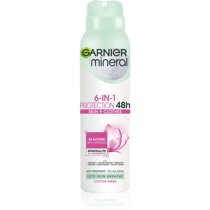 Garnier Mineral 5 Protection Antiperspirant Spray 48 H 150 Ml
