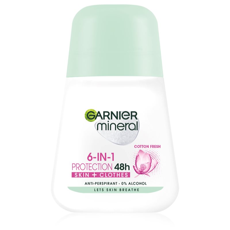 Garnier Mineral 5 Protection кульковий антиперспірант 48 годин (Cotton Fresh) 50 мл