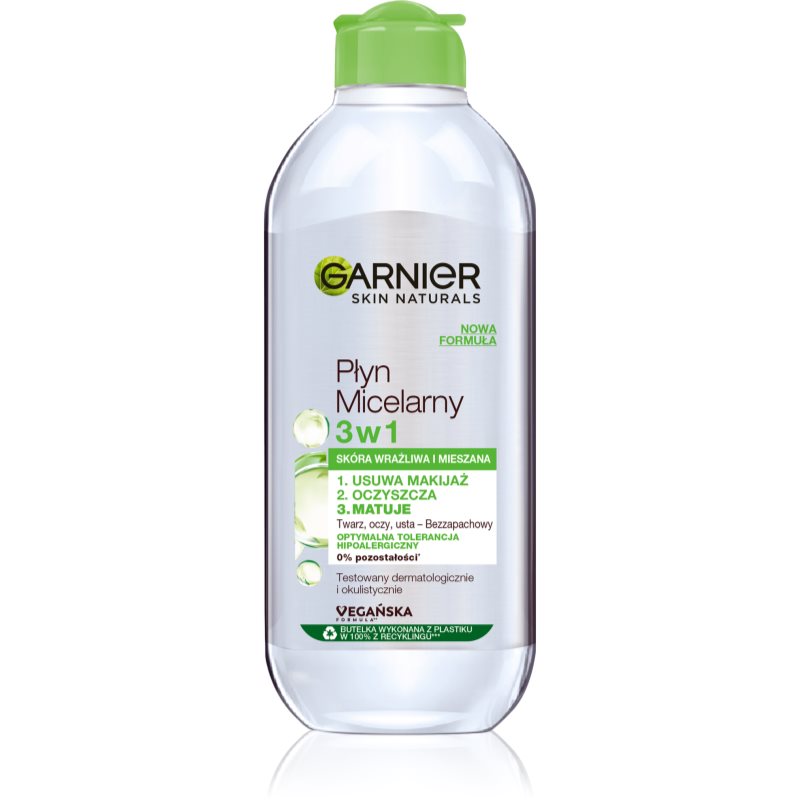 Garnier Skin Naturals Micellärt vatten för blandhud och känslig hud 400 ml female