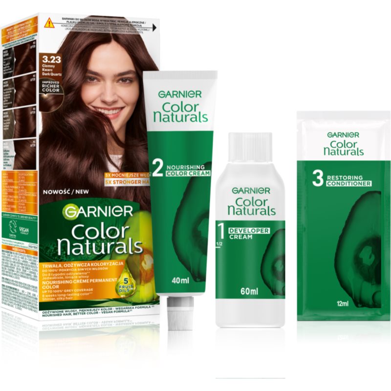 Garnier Color Naturals Creme Hårfärg Skugga 3.23 Ciemny Kwarc 1 st. female