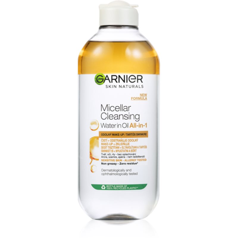Garnier Skin Naturals kétfázisú micellás víz tartós smink eltávolítására 400 ml