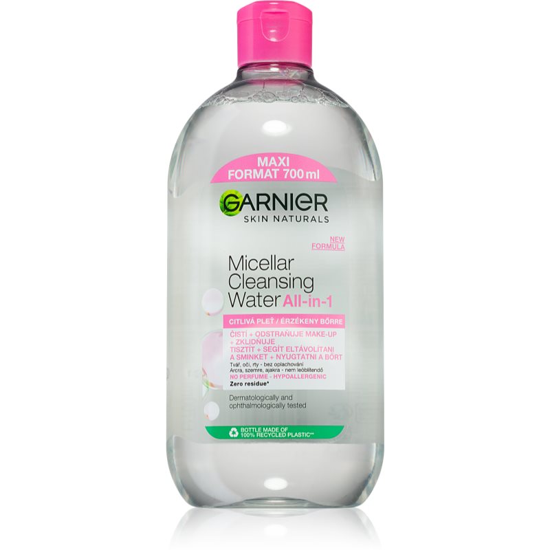 Фото - Засіб для очищення обличчя і тіла Garnier Skin Naturals woda micelarna dla cery wrażliwej 700 ml 