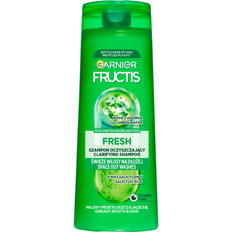 Garnier Fructis Pure Fresh stärkendes Shampoo 400 ml