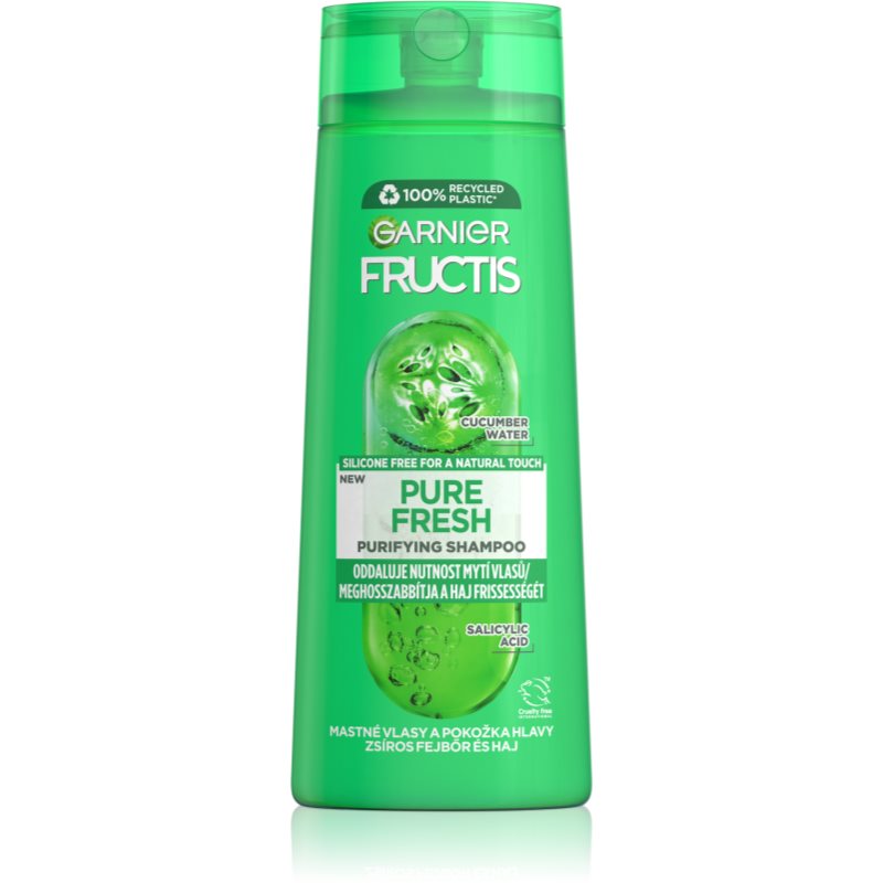 Garnier Fructis Pure Fresh 400 ml šampón pre ženy na mastné vlasy