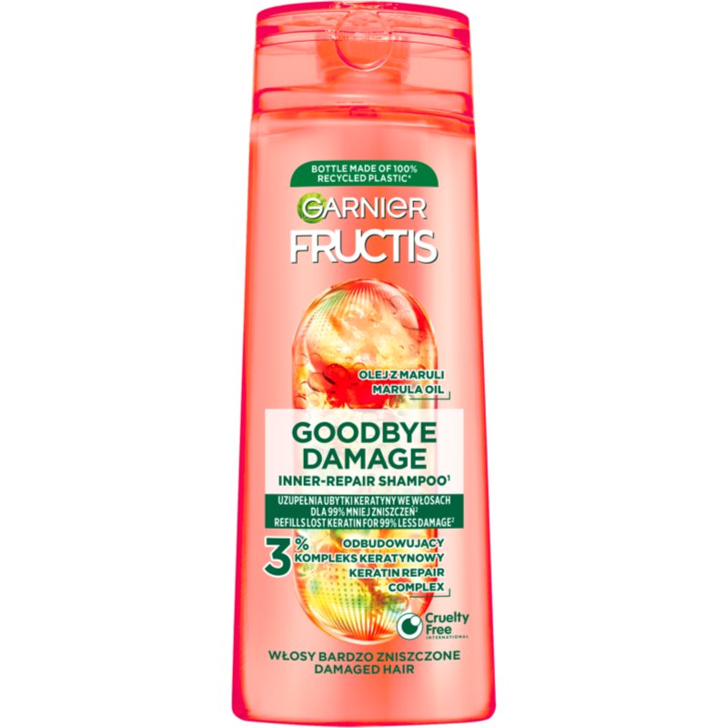 Garnier Fructis Goodbye Damage stärkendes Shampoo für beschädigtes Haar 250 ml