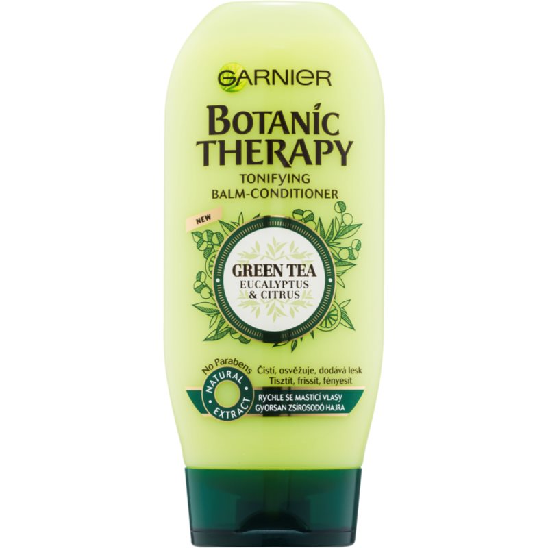Garnier Botanic Therapy Green Tea balzamas riebiems plaukams be parabenų 200 ml