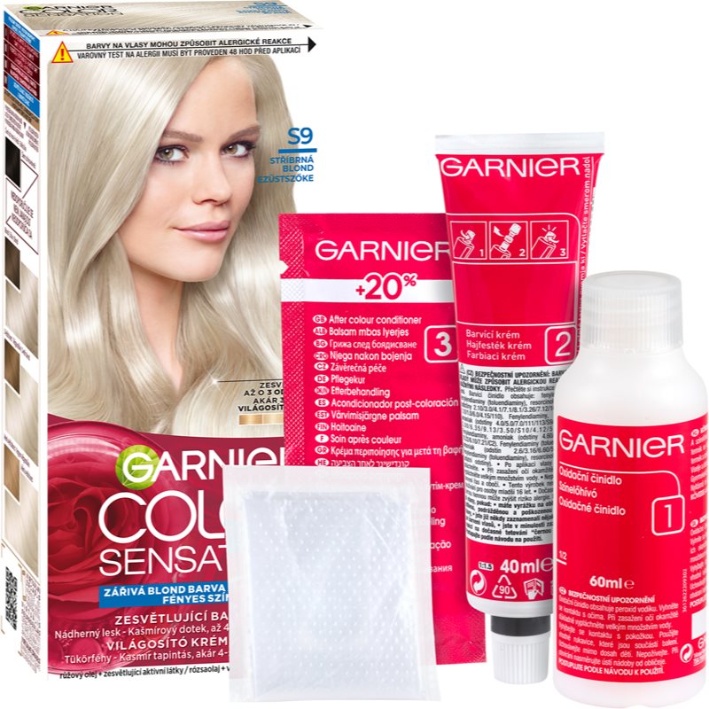 E-shop Garnier Color Sensation The Vivids barva na vlasy odstín S9 Silver Diamond Blond