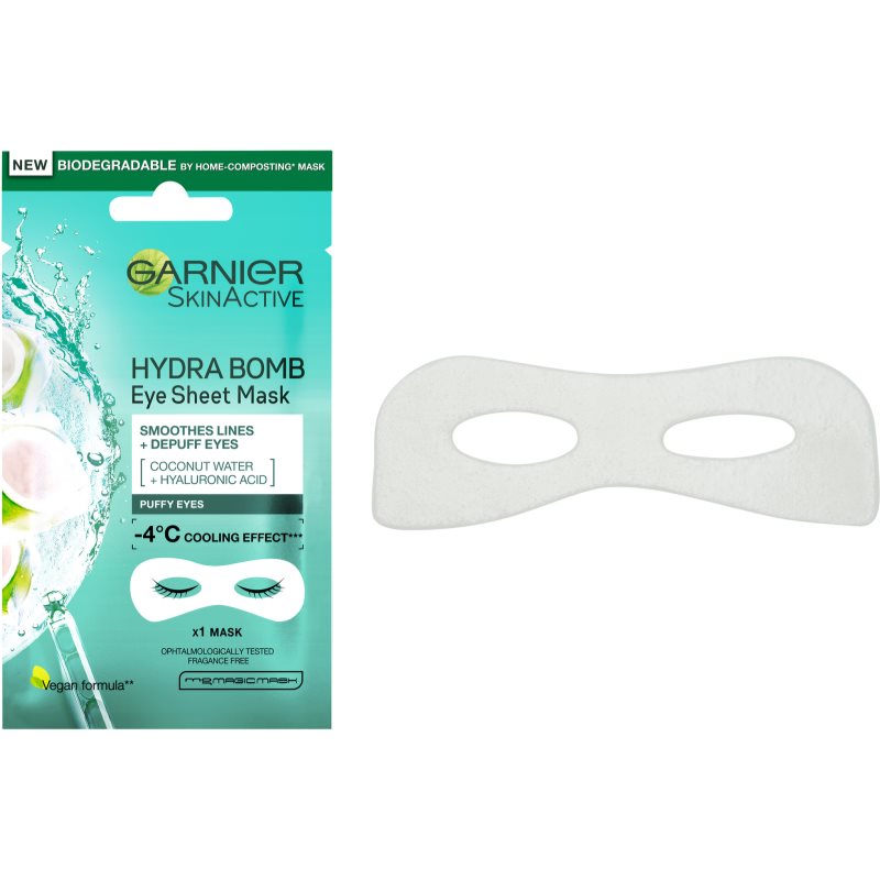 Garnier Skin Naturals Moisture+ Smoothness розгладжувальна маска для очей 6 гр