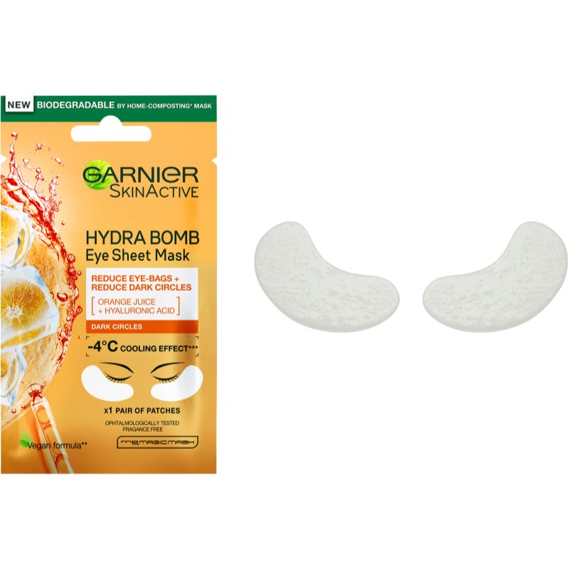 Garnier Skin Naturals Moisture+ Fresh Look стимулююча маска для очей 6 гр