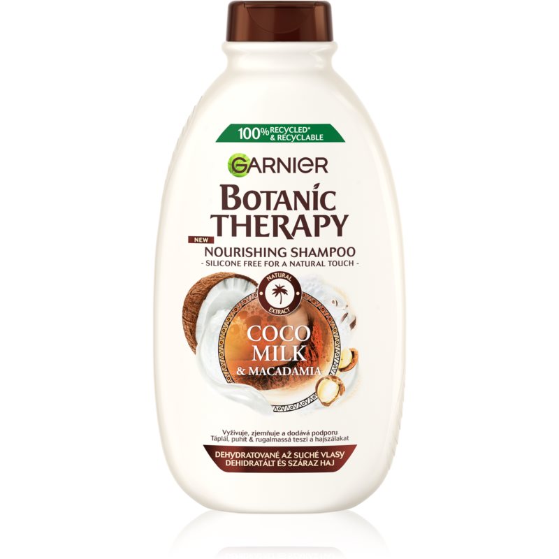 E-shop Garnier Botanic Therapy Coco Milk & Macadamia vyživující šampon pro suché a hrubé vlasy 400 ml