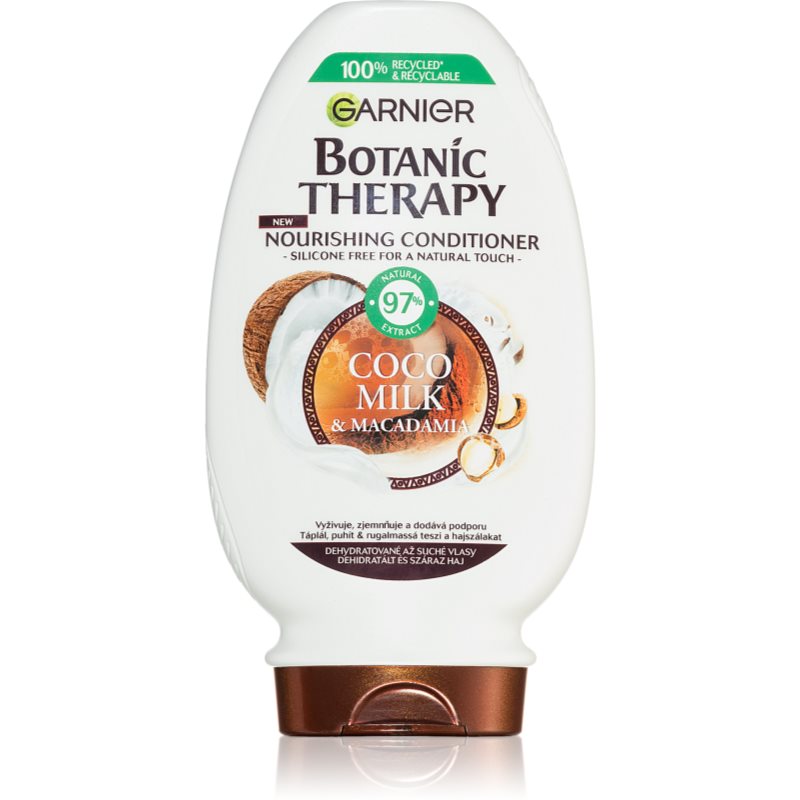 Garnier Botanic Therapy Coco Milk & Macadamia поживний бальзам для сухого та грубого волосся 200 мл