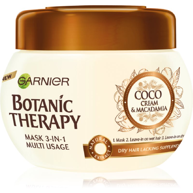 Garnier Botanic Therapy Coco Milk & Macadamia maitinamoji kaukė sausiems plaukams 300 ml