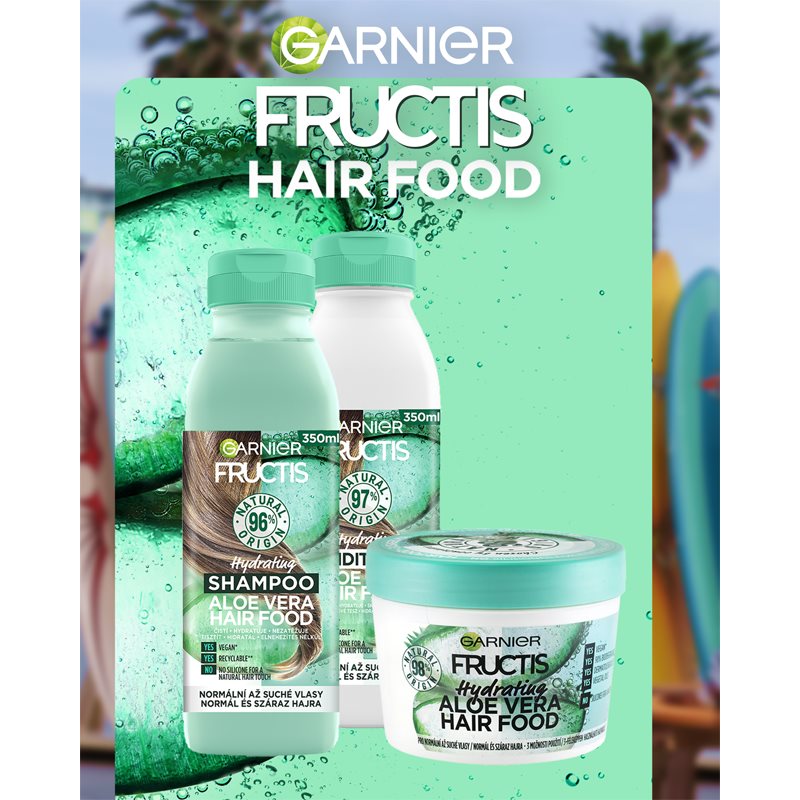 Garnier Fructis Aloe Vera Hair Food Hydrating Mask For Normal To Dry Hair 400 Ml