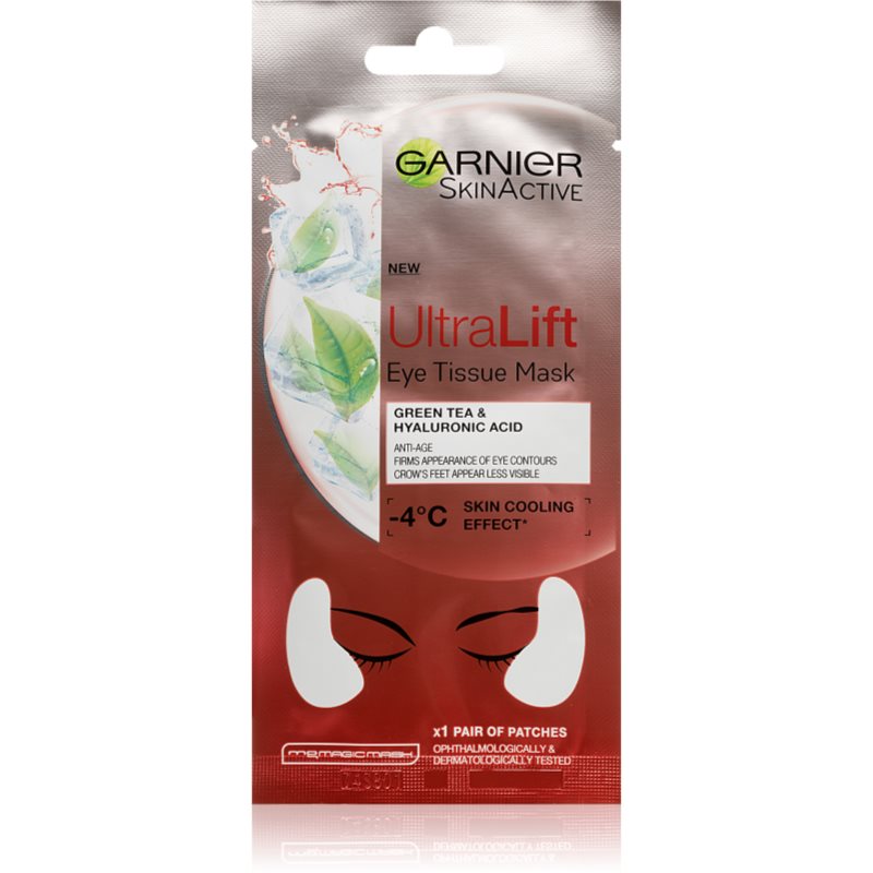

Garnier Skin Active Ultra Lift тканинна маска проти зморшок для шкріри навколо очей