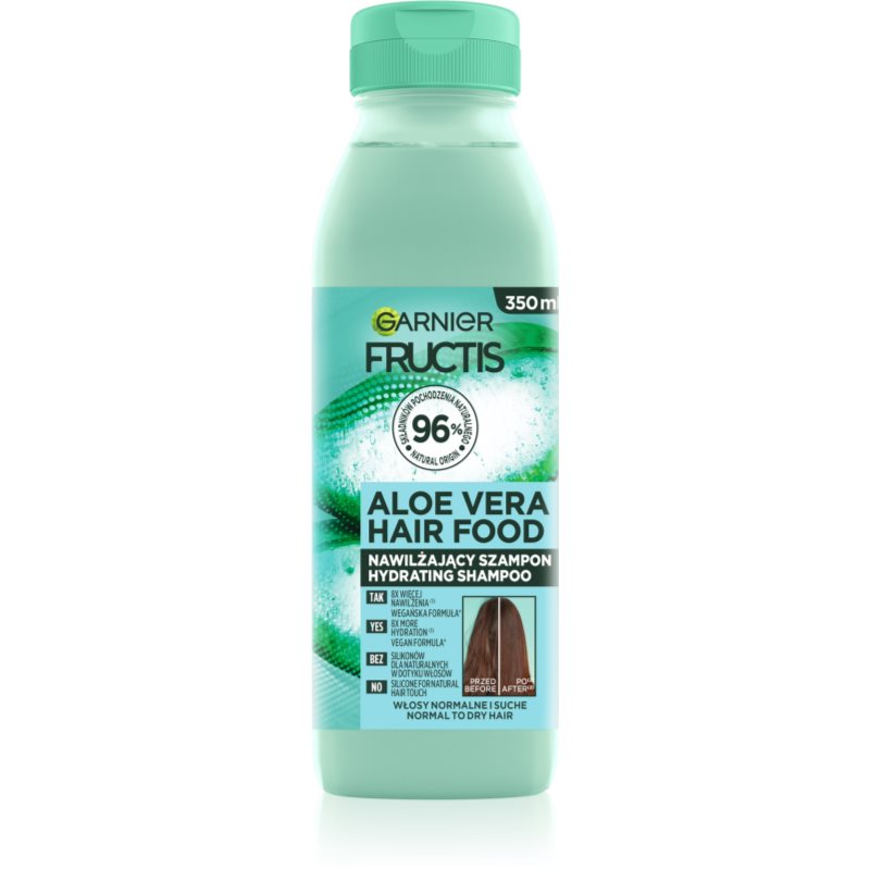 Garnier Fructis Aloe Vera Hair Food Fuktgivande schampo För normalt till torrt hår 350 ml female