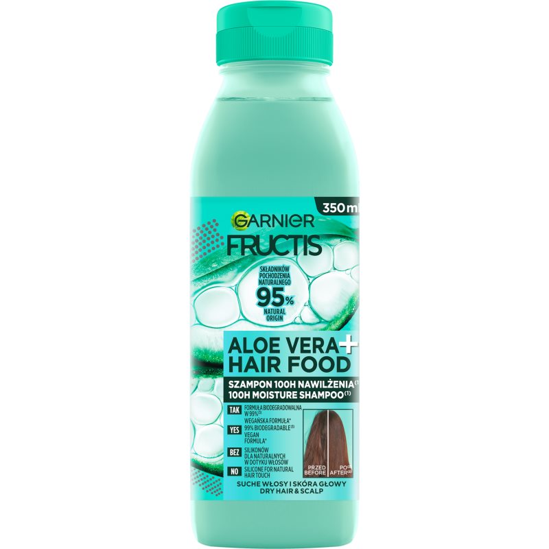 Garnier Fructis Aloe Vera Hair Food hydratisierendes Shampoo Für normales bis trockenes Haar 350 ml