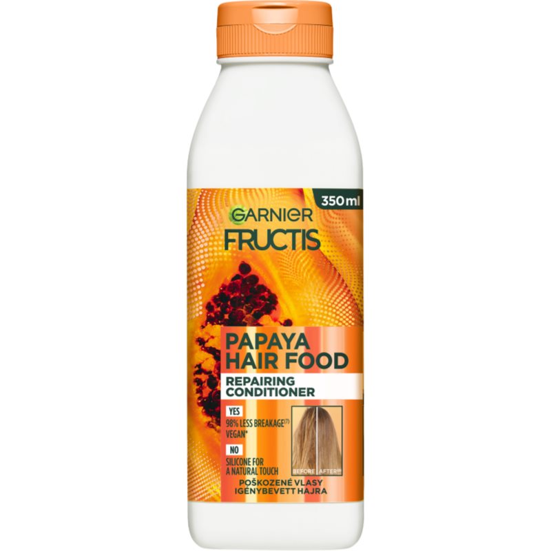 Garnier Fructis Papaya Hair Food regenerierender Conditioner für beschädigtes Haar 350 ml
