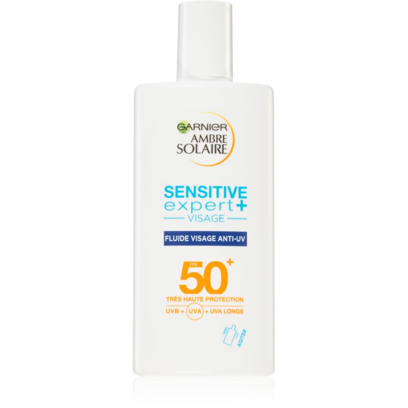 E-shop Garnier Ambre Solaire Sensitive Expert+ opalovací fluid na obličej SPF 50+ 40 ml
