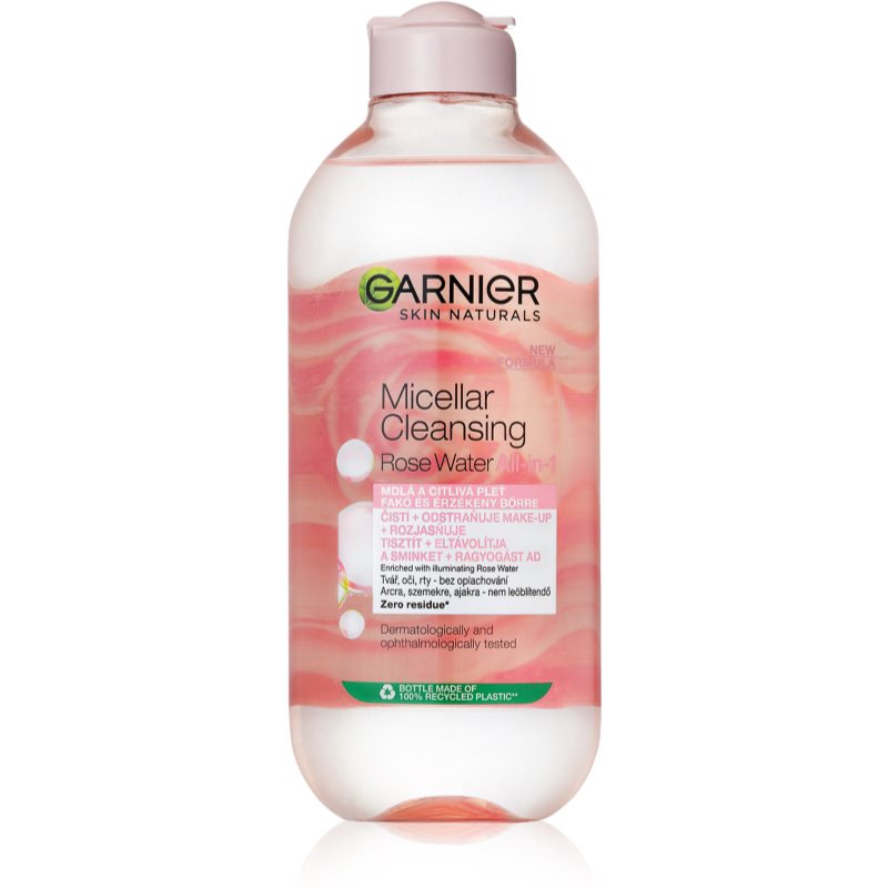 Garnier Skin Naturals micellás víz rózsavízzel 400 ml