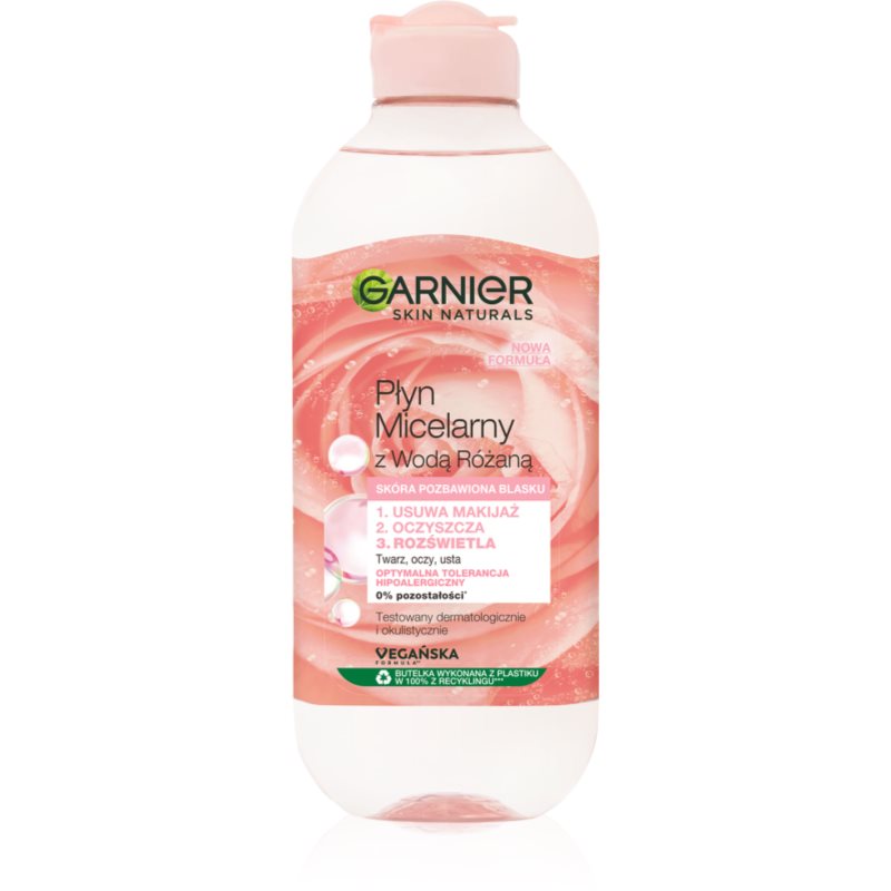 Garnier Skin Naturals Micellärt vatten med rosenvatten 400 ml female