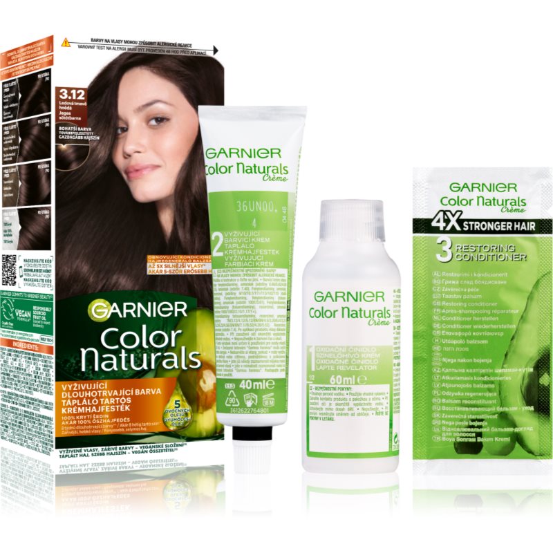 

Garnier Color Naturals Creme фарба для волосся відтінок 3.12 Icy Dark Brown
