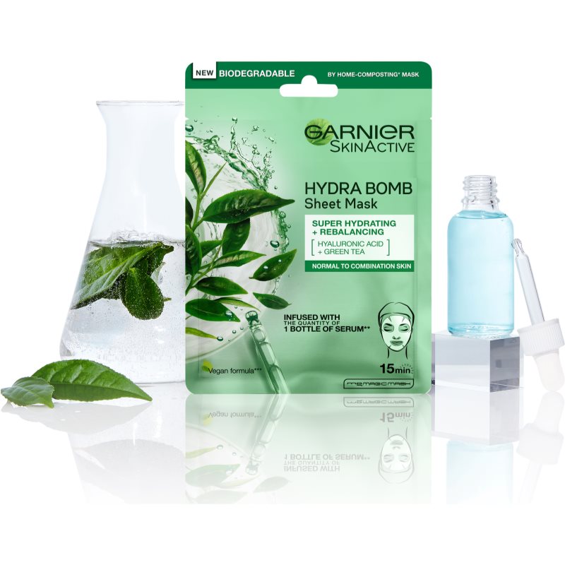 Garnier Skin Naturals Moisture+Freshness Super Hydrating Cleansing Sheet Mask For Normal And Combination Skin 28 G