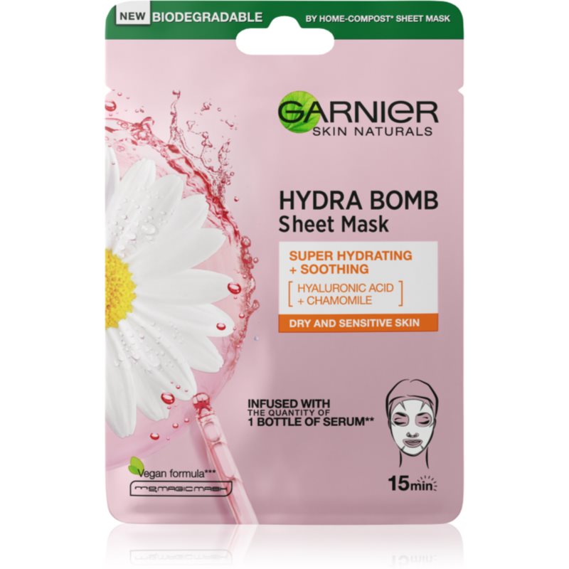 Garnier Skin Naturals Moisture+Comfort Super Hydrating Soothing Sheet Mask For Dry And Sensitive Skin 28 G