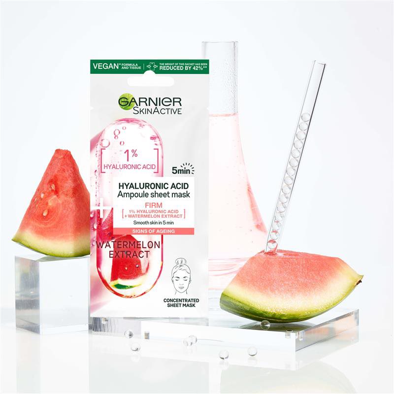 Garnier Skin Naturals Ampoule Sheet Mask тканинна маска для обличчя зі зволожуючим та відновлюючим ефектом 15 гр