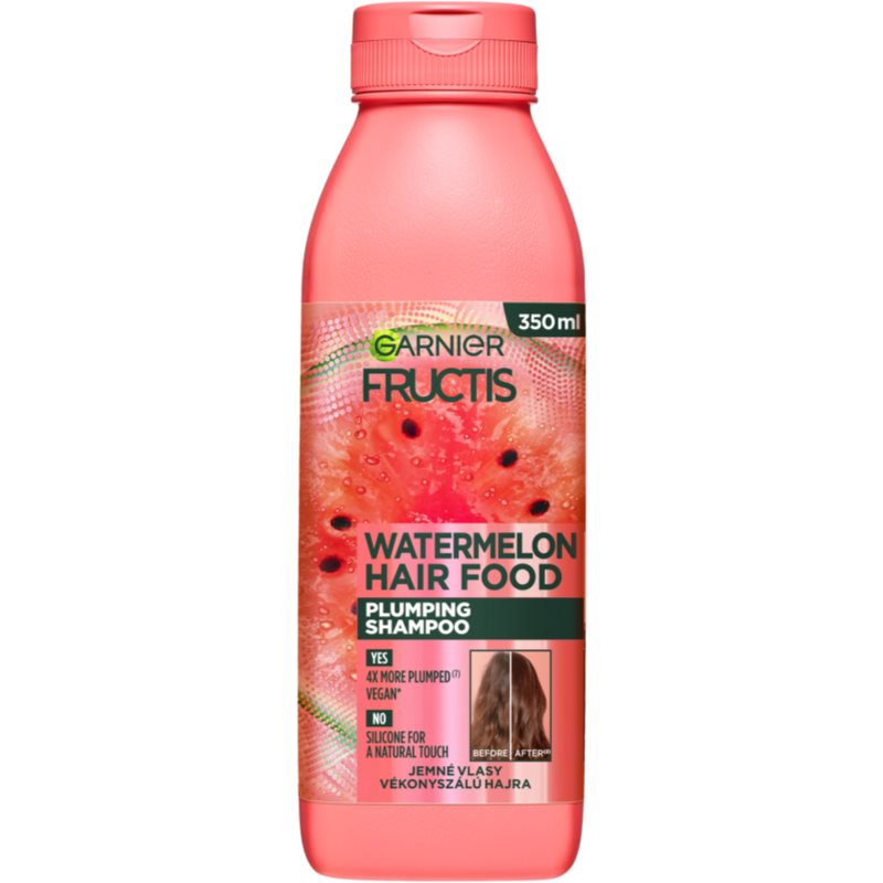 Garnier Fructis Watermelon Hair Food Shampoo für feines und schlaffes Haar 350 ml