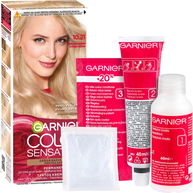 Garnier Color Sensation фарба для волосся відтінок 10.21 Delicate Pearly Blonde