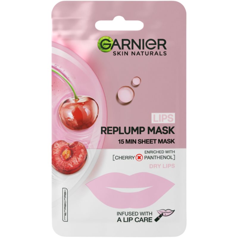 Garnier Replump Mask maseczka w płachcie mocno nawilżająca i oczyszczająca do ust 5 g