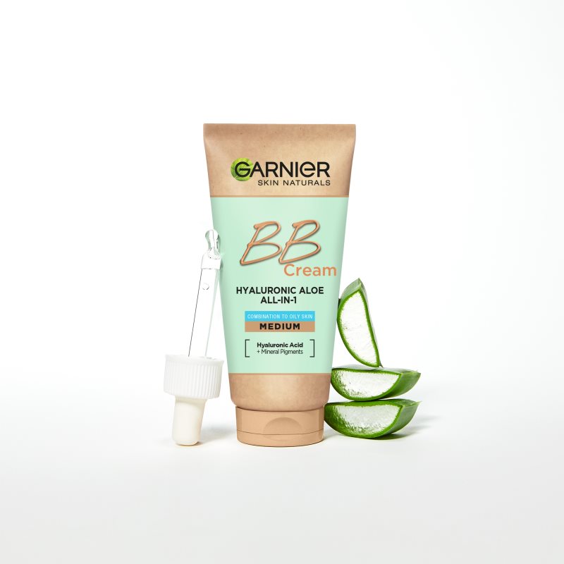 Garnier Hyaluronic Aloe All-in-1 BB Cream BB Cream For Oily And Combination Skin Shade Medium 50 Ml