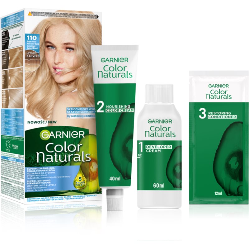 Garnier Color Naturals Creme Hårfärg Skugga Extra Light Natural Blonde 1 st. female