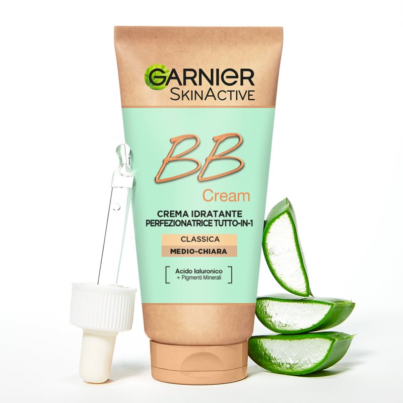 Garnier - Bb Cream Classica - Crema Idratante Perfezionatrice SPF15 Medio Chiara - 2