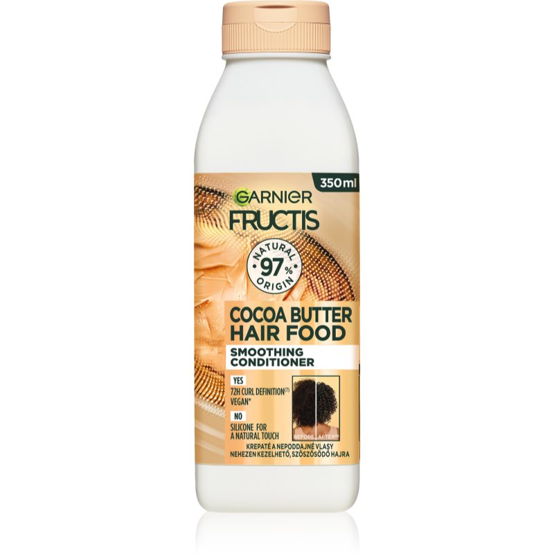 E-shop Garnier Fructis Cocoa Butter Hair Food uhlazující balzám pro nepoddajné a krepatějící se vlasy 350 ml