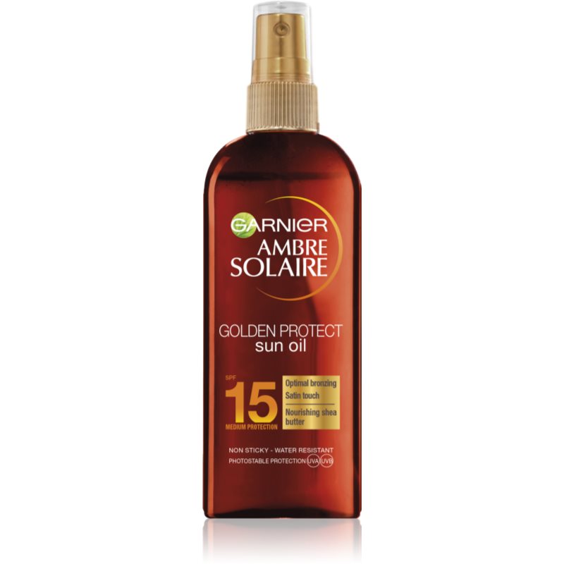 Garnier Ambre Solaire Ideal Bronze olejek ochronny przyspieszający opalanie SPF 15 150 ml