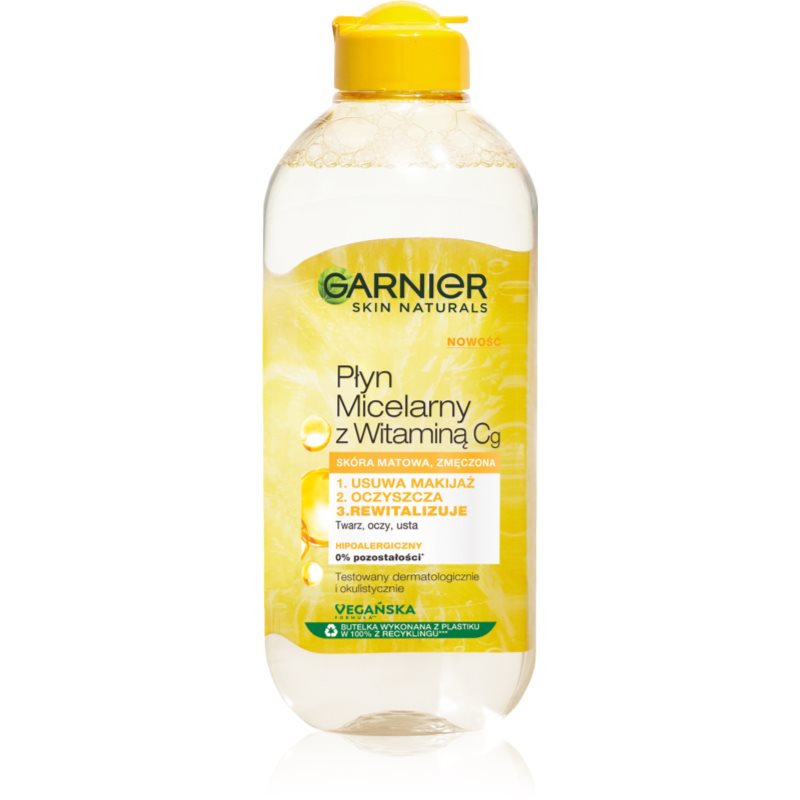 Garnier Skin Naturals Vitamin C Rengörande och s minkborttagande micellärt vatten 400 ml female