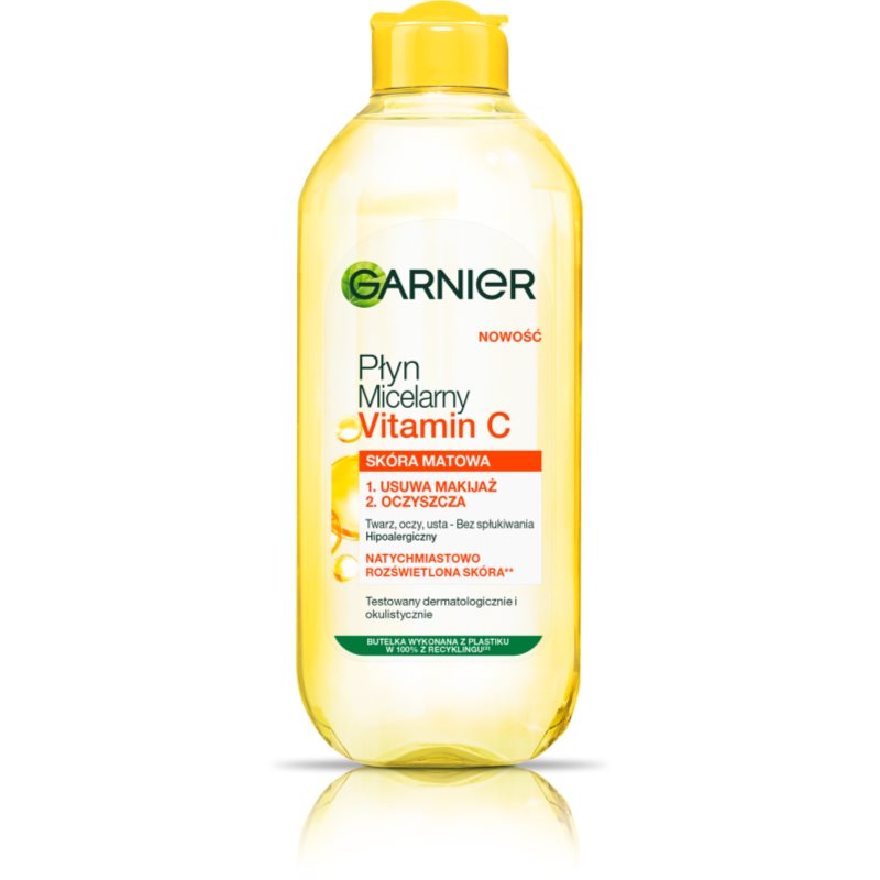 Garnier Skin Naturals Vitamin C reinigendes Mizellenwasser zum Abschminken 400 ml