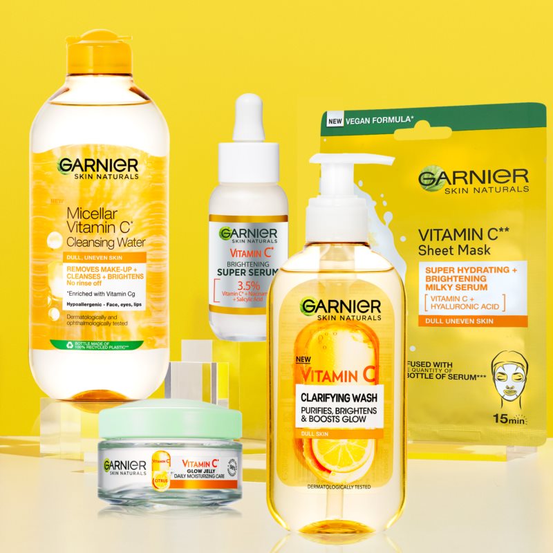 Garnier Skin Naturals Vitamin C очищуюча міцелярна вода для зняття макіяжу 400 мл